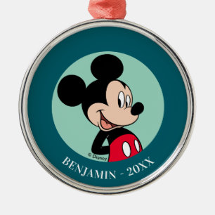 Mickey Mouse Hands Behind Back Metal Ornament