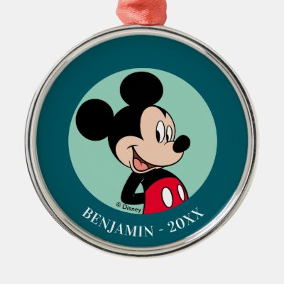 Mickey Mouse Hands Behind Back Metal Ornament