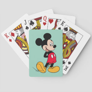 Mickey Mouse Hands Behind Back Poker Cards