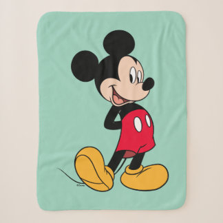 Mickey Mouse Hands Behind Back Sherpa Blanket