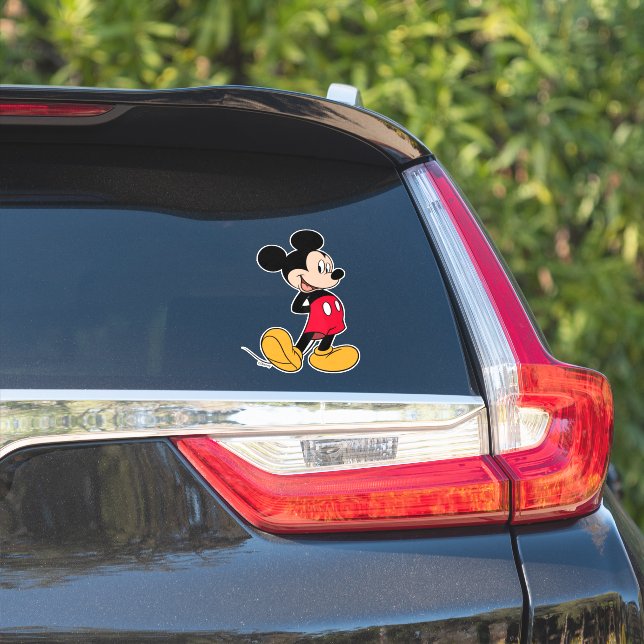 Mickey Mouse Hands Behind Back Sticker (Car Side)