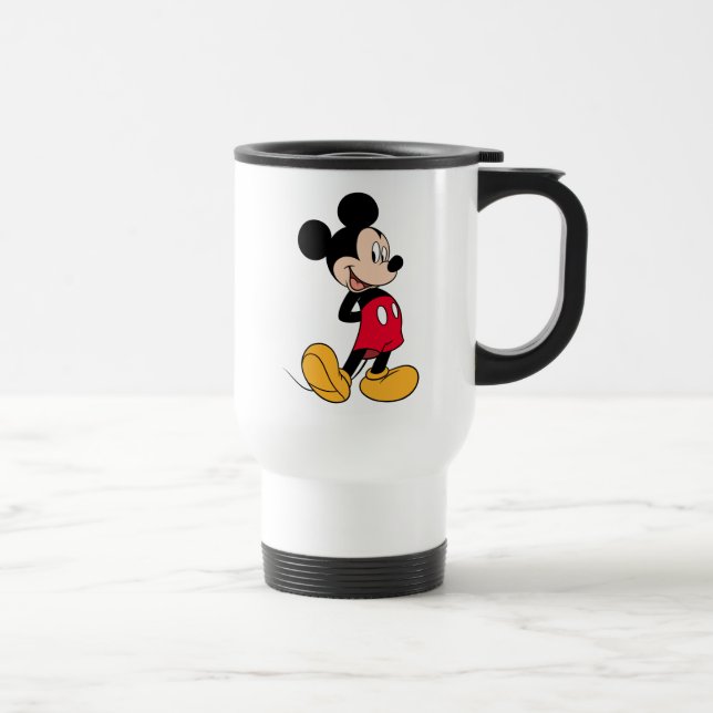Mickey Mouse Hands Behind Back Travel Mug (Right)