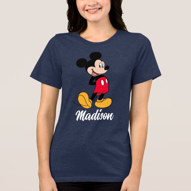 Mickey Mouse Hands Behind Back Tri-Blend Shirt (Front)