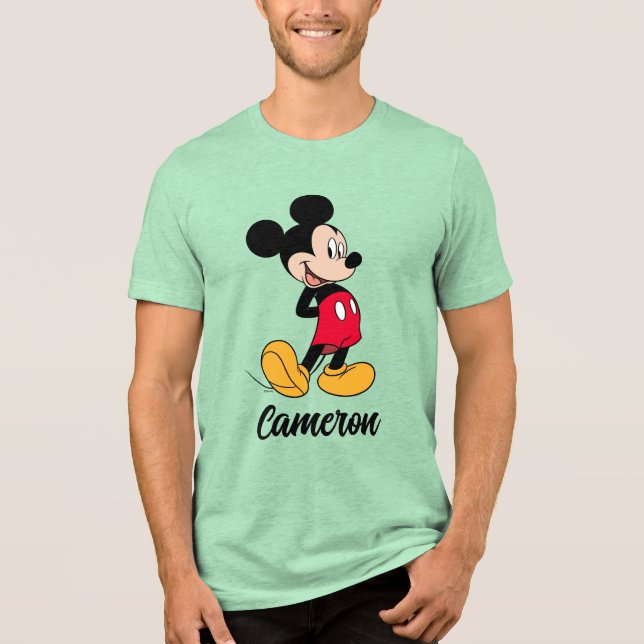 Mickey Mouse Hands Behind Back Tri-Blend Shirt (Front)