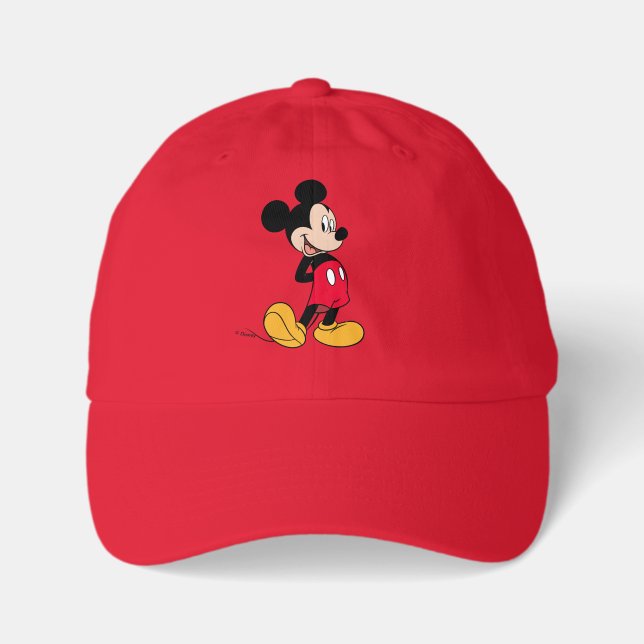 Mickey Mouse Hands Behind Back Youth Dad Hat (Front)