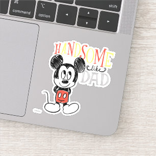 Mickey Mouse Handsom Like Dad Sticker