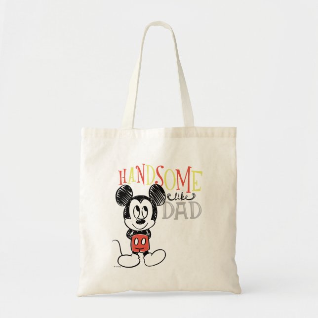 Mickey Mouse | Handsom Like Dad Tote Bag (Front)