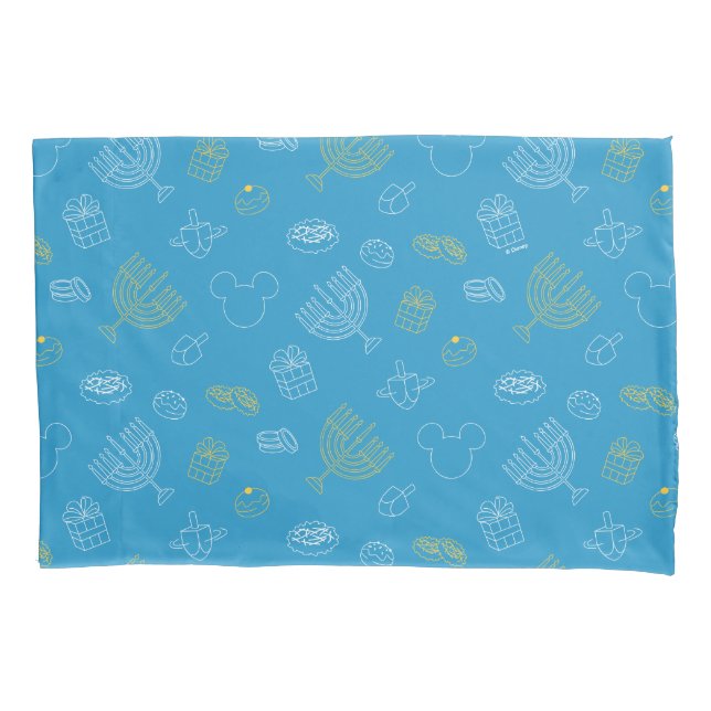 Mickey Mouse | Hanukkah Icons Pattern Pillow Case (Front)