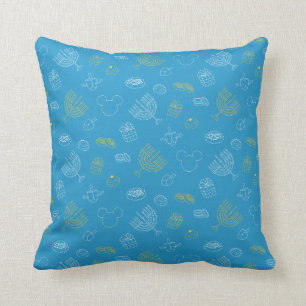 Mickey Mouse   Hanukkah Icons Pattern Throw Pillow