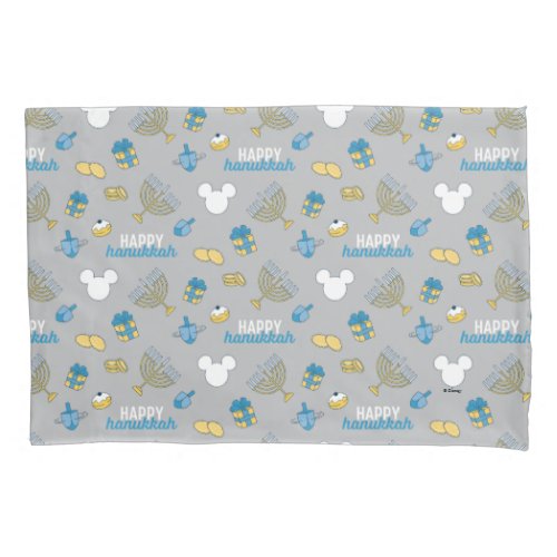 Mickey Mouse  Happy Hanukkah Pattern Pillow Case