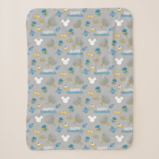 Mickey Mouse | Happy Hanukkah Pattern Sherpa Blanket