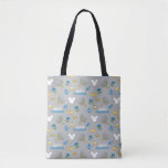 Mickey Mouse | Happy Hanukkah Pattern Tote Bag<br><div class="desc">Happy Hanukkah from Mickey! This fun graphic features all your favorite Hanukkah things in a fun pattern.</div>