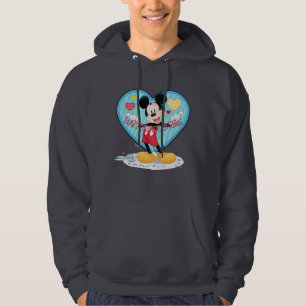 Mickey Mouse   Happy Valentines Day Cutout Hoodie