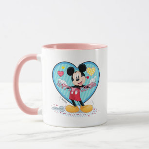 Mickey Mouse   Happy Valentines Day Cutout Mug