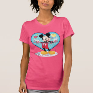 Mickey Mouse Happy Valentines Day Cutout T-Shirt