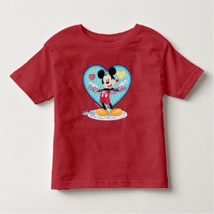 Mickey Mouse Happy Valentines Day Cutout Toddler T-shirt