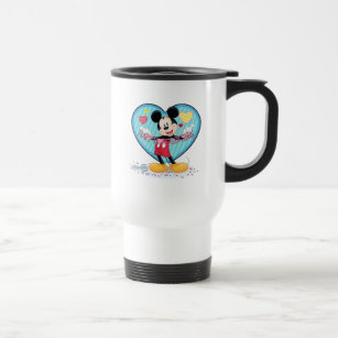 Mickey Mouse   Happy Valentines Day Cutout Travel Mug