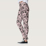 Mickey Mouse Head | Pink Sketch Pattern Leggings