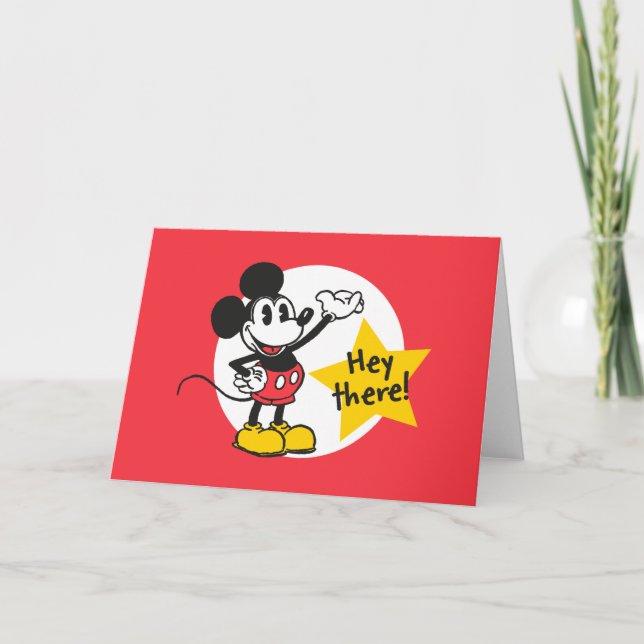 Mickey Mouse - Hey There! Card (Front)