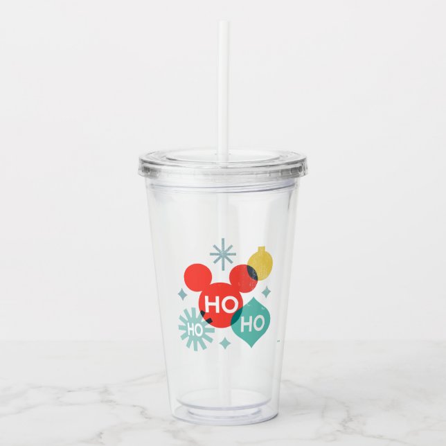 Mickey Mouse |  Ho Ho Ho Acrylic Tumbler (Front)