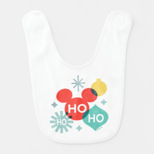 Mickey Mouse Ho Ho Ho Baby Bib