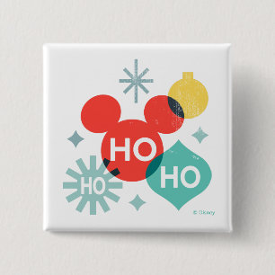 Mickey Mouse    Ho Ho Ho Button