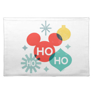 Mickey Mouse Ho Ho Ho Cloth Placemat