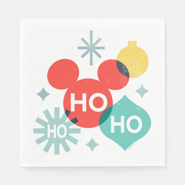 Mickey Mouse |  Ho Ho Ho Napkins (Front)