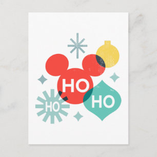 Mickey Mouse Ho Ho Ho Postcard