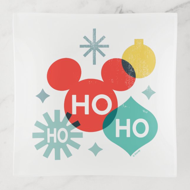Mickey Mouse |  Ho Ho Ho Trinket Tray (Front)