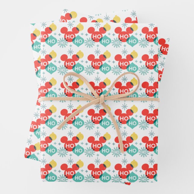 Mickey Mouse |  Ho Ho Ho Wrapping Paper Sheets (In situ)