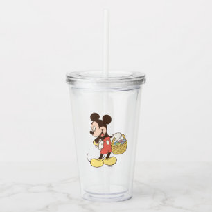 Mickey Mouse Holding Basket of Easter Eggs Acrylic Tumbler