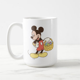 Mickey Mouse Holding Basket of Easter Eggs Coffee Mug