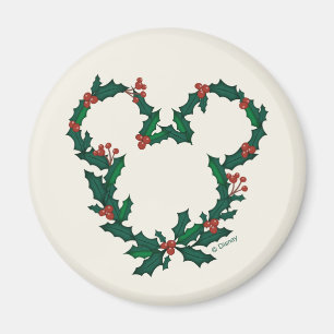 Mickey Mouse Holiday Wreath Magnet