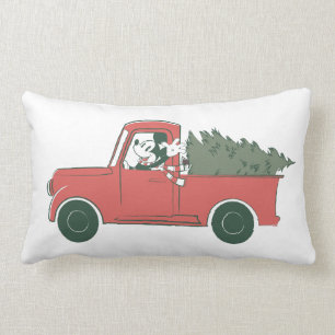 Mickey Mouse Home for Christmas Lumbar Pillow