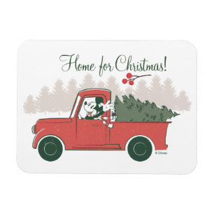 Mickey Mouse Home for Christmas Magnet