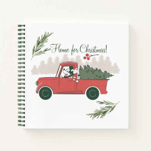 Mickey Mouse  Home for Christmas Notebook