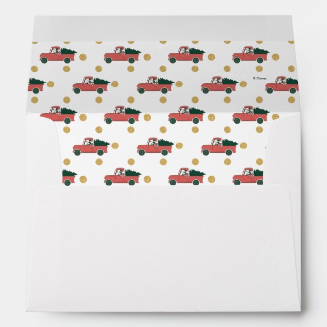 Mickey Mouse | Home for Christmas Pattern Envelope (Back (Bottom))