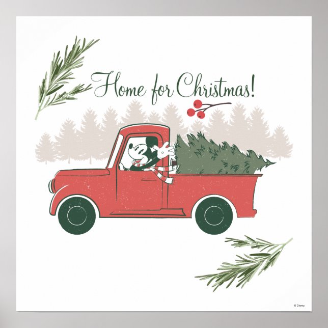 Mickey Mouse | Home for Christmas Poster (Front)