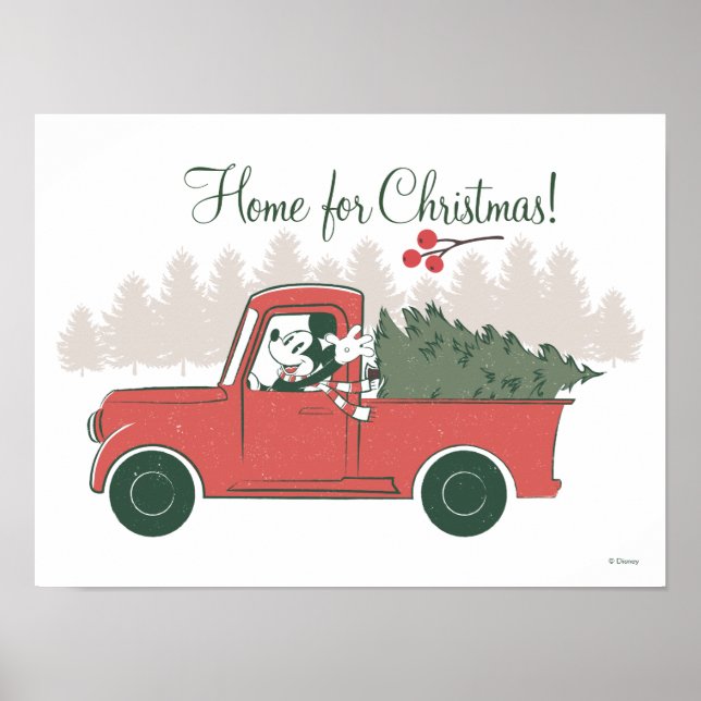 Mickey Mouse | Home for Christmas Poster (Front)