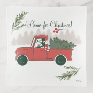 Mickey Mouse Home for Christmas Trinket Tray