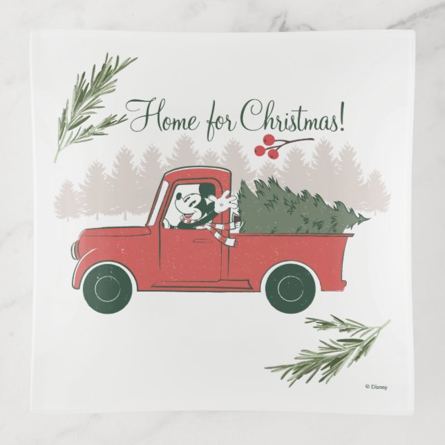 Mickey Mouse | Home for Christmas Trinket Tray (Front)