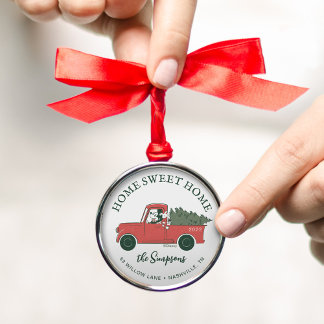 Mickey Mouse | Home Sweet Home Custom Metal Ornament