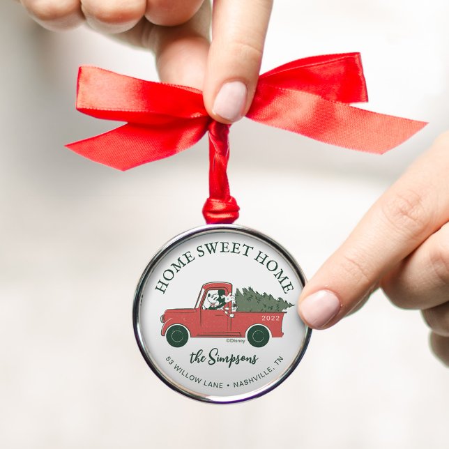 Mickey Mouse | Home Sweet Home Custom Metal Ornament (Creator Uploaded)