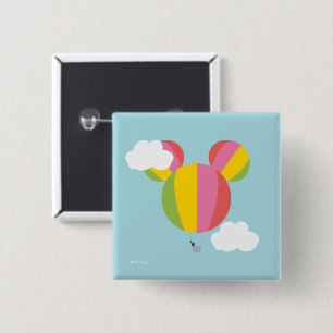 Mickey Mouse Hot Air Balloon Icon Button