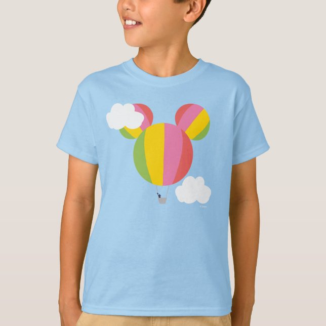 Mickey Mouse Hot Air Balloon Icon T-Shirt (Front)