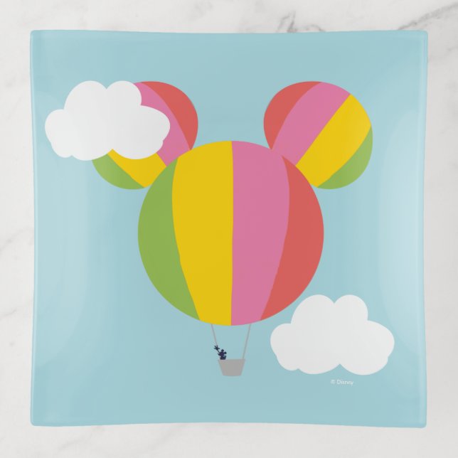 Mickey Mouse Hot Air Balloon Icon Trinket Tray (Front)