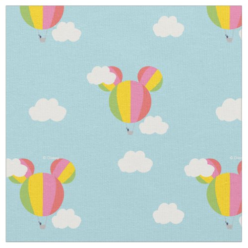 Mickey Mouse Hot Air Balloon Pattern Fabric