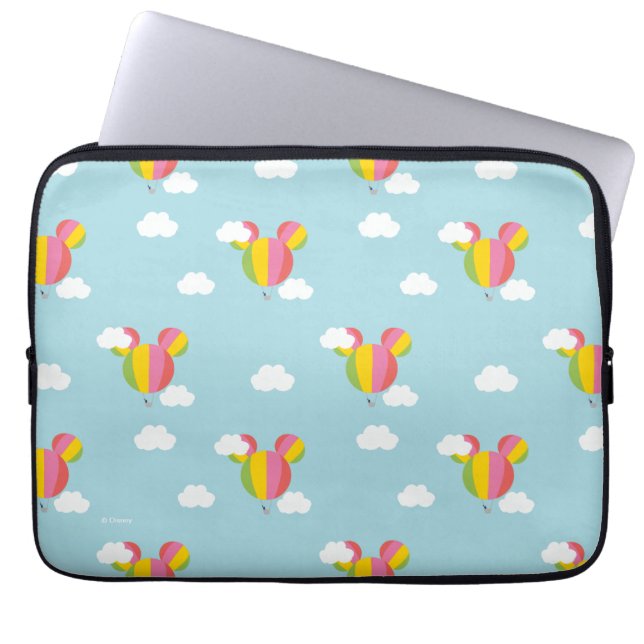 Mickey Mouse Hot Air Balloon Pattern Laptop Sleeve (Front)