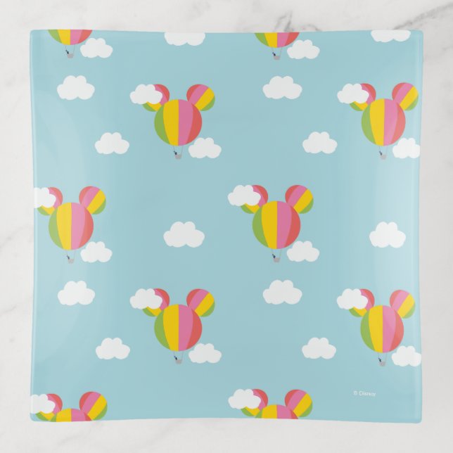 Mickey Mouse Hot Air Balloon Pattern Trinket Tray (Front)